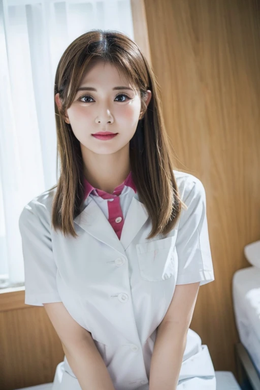 Inside a hospital room、Big Breasts、doctor uniform 、Beautiful female doctor 、beautiful nurse