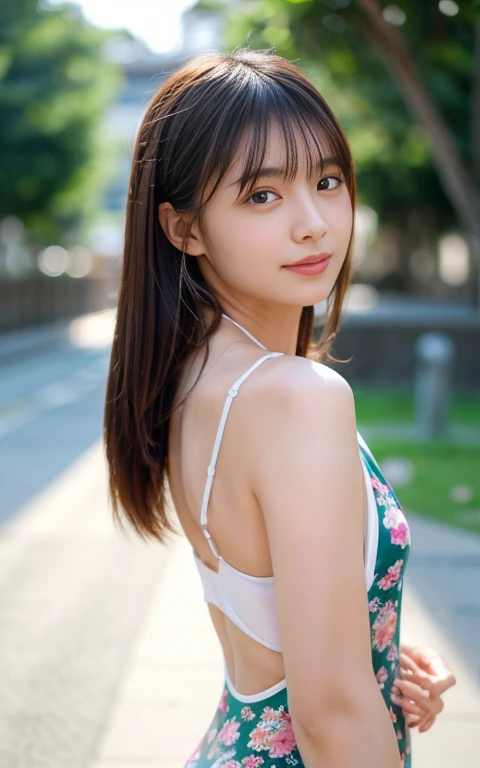 8（8k、 live action、 RAW photos 、 top quality、  masterpiece on penis ：1.2),(summer,  glossy lips on the beach , front lighting:1.2),((  perfect lighting )),(濡れたhair), watching the audience,( standing posture :1.4), strong,( Erotic ),18 years old,student, whi...