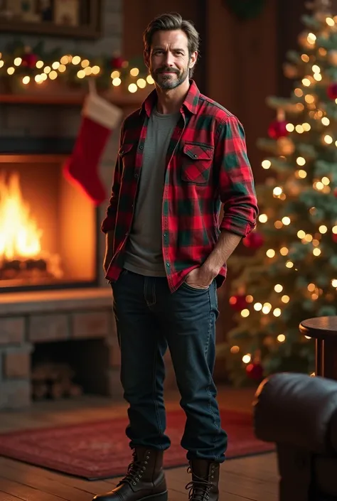 Paul Walkerchristmas outfit 