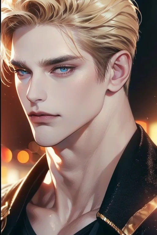 (best quality,4k,8k,highres,masterpiece:1.2),ultra-detailed,(realistic,photorealistic,photo-realistic:1.37),36 year old man,3 day beard,handsome anime,portraits,strong,masculine,dark blond hair,sharp jawline,mesmerizing eyes,perfectly styled hair,cool anim...