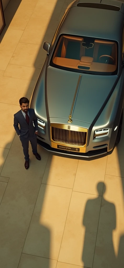 Stand in front of a Rolls-Royce 