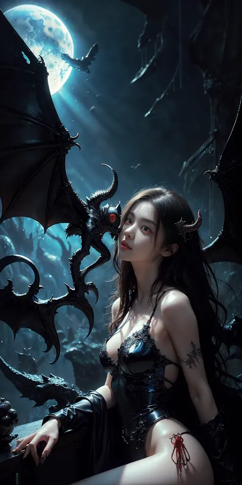 ( best illustrations )、realistic、 Ultra detailed 、 Better lighting 、best shadows、 alluring succubus  , Ethereal Beauty,  sitting on a cloud , (fantasy illustration:1.3),  charming look , captivating pose, gentle wings,  otherworldly appeal , mystical sky, ...