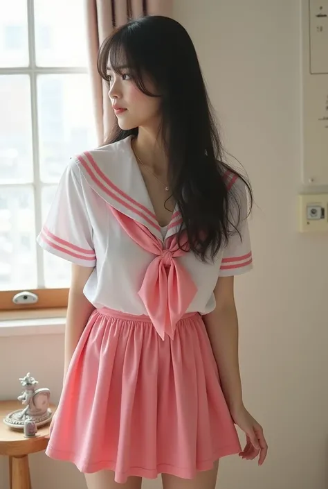  traditional Japanese school uniforms that are not uncomfortable ,  have a bright color scheme but are innovative clothing for 、不快ではない、 classic uniforms,  models and are different from , 子供綿  underwear visible ,  underwear visible ,  translucent chemise 、,...