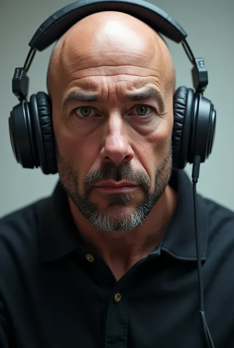 Joe Rogan wearing headphones 
