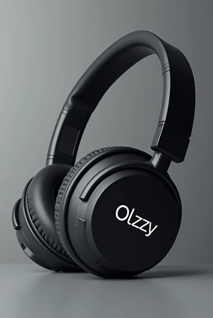 A pair of headphones writes the name Olzzy on it 