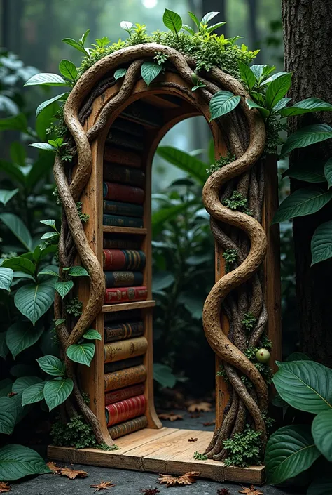 Create a divider for books in the dark jungle