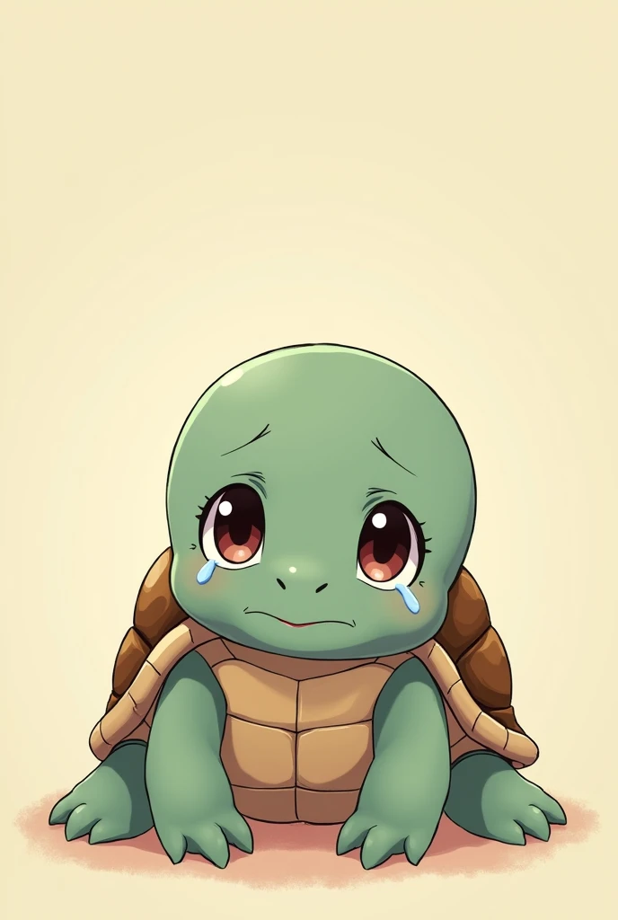 anime baby turtle crying