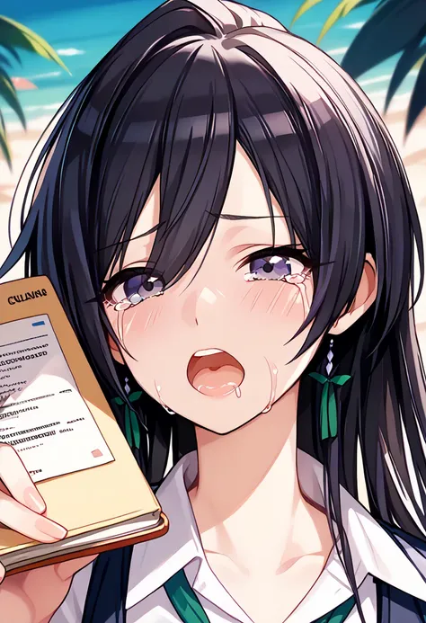 wholebody,student girl,studying hard,wholebody,break,(((close_eyes,open_mouth,afterglow,dazed,crying))),Shirase Sakuya, THE IDOLMASTER SHINY COLORS  ,school shirts uniform,cute_girl,wholebody,Adult woman girl Complete studying ,break,cute_mature_girl,((( b...