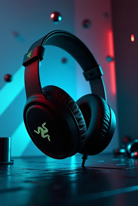 Create promotional image for razer blackshark v2 headphones with the price $80.800