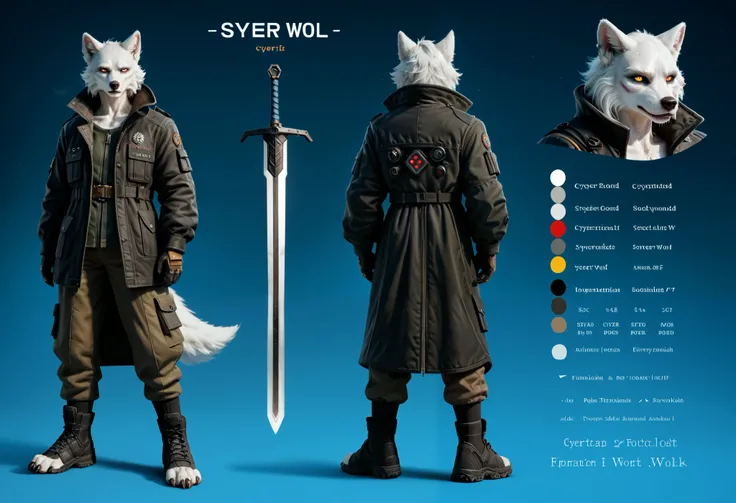 (zPDXL2), (PonyXLV6_Scores), source_anime, source_anthro, source_furry, Expressiveh, full body shot, asymmetric image, BREAK
lhata4564, 
(furry, anthro, cyber wolf), (tactical RPG style), (cyber The Witcher, cyber coat, cyber sword, white wolf), (concept a...