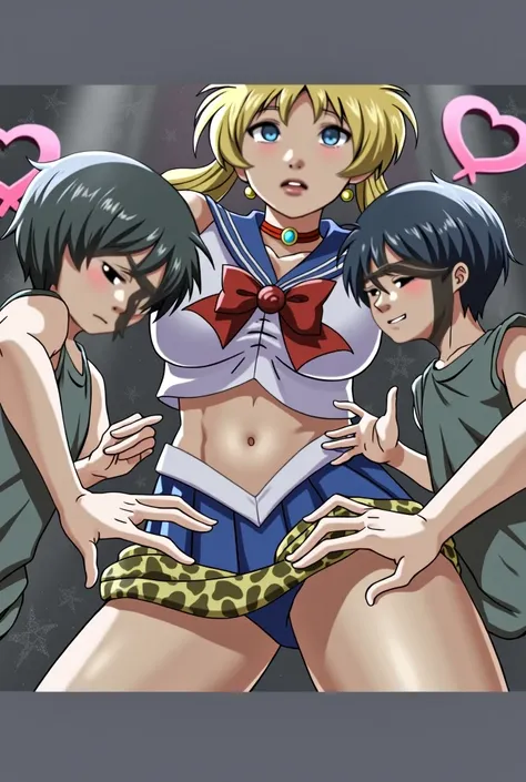 Former Sailor Moon, a female professional molester in Japanese mature Domina, hug two young beautiful boys who are tied up and have  convulsions and massage their crotches、 Pink Magic Hypnosis with Obscene Handjob Hypnotism: Two beautiful boys with white e...