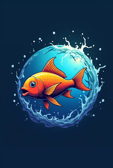 Youtube chanel logo for fish with dula world usr