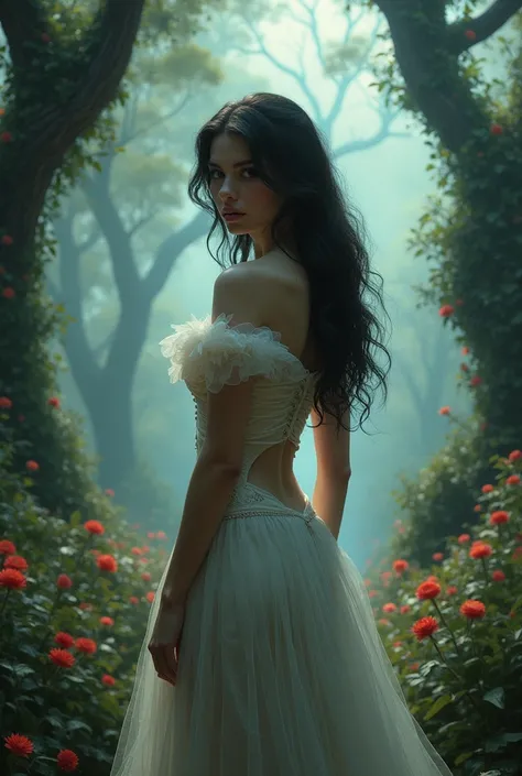 Sexy Snow White,In the garden of dreams.