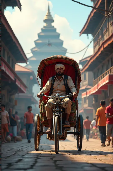 Rikshaw on Kathmandu nepal 