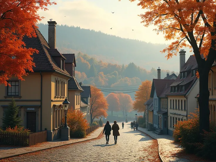 October weather in a city in Warmia and Mazury