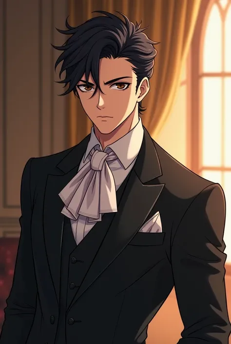 Anime gentleman handsome man