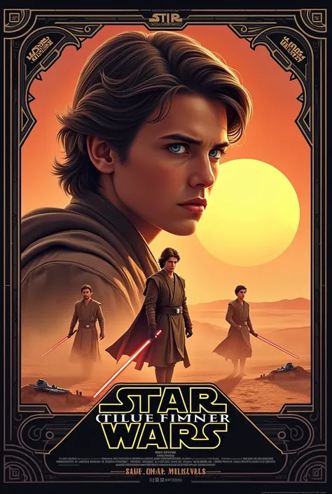 A movie poster about Star Wars and the Phantom Menace