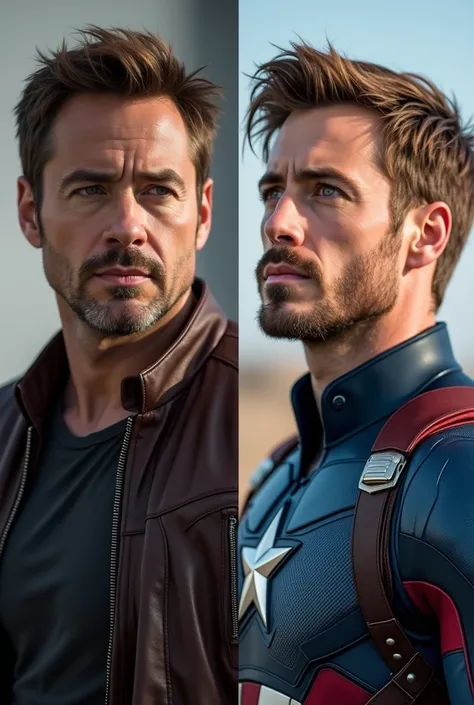 I want a before and after of the actors from the movie Avengers ,  as they are currently and what they were like at the time of the movies release