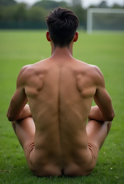 1 guy nude, a handsome
the man is squatting with back tuủned
showing asshole at soccer field,
hes young, handsome
show asshole
SCROTUM exposed
NUDE