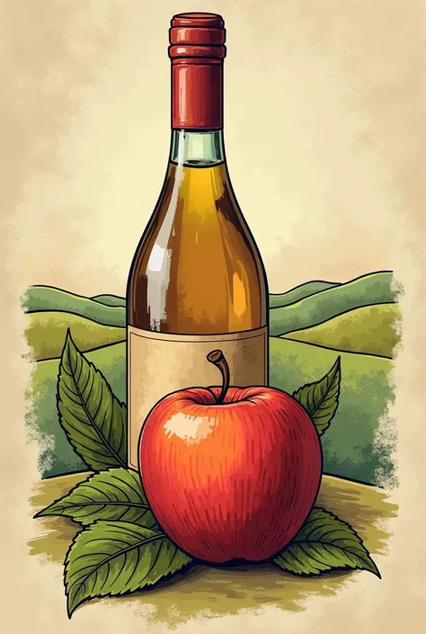 Apple wine label