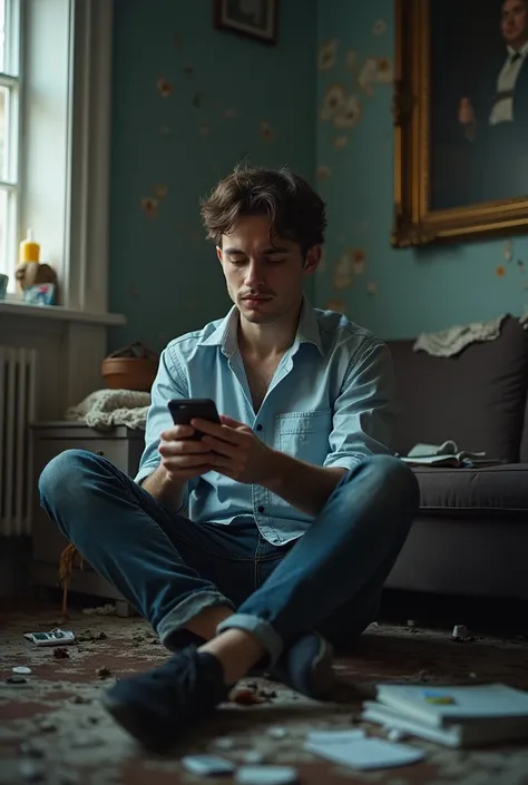 a powerful demonstration of extreme phone addiction of a 22 years old man that shows how it take over your life and everything around gets extremly messy and makes the person neglect himself, make him miserable and out of shape