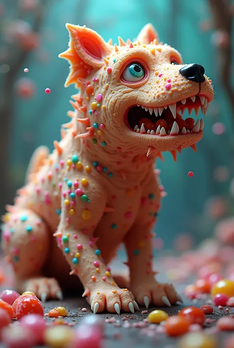 Bizarre candy dog
