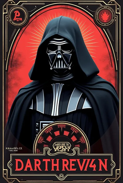 Star Wars Darth Revan beer label with mask 