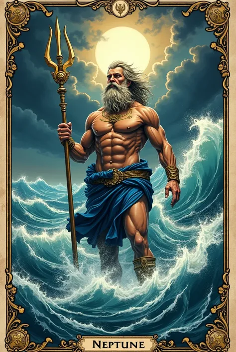 tarot card, Neptune (God of the sea and earthquakes)