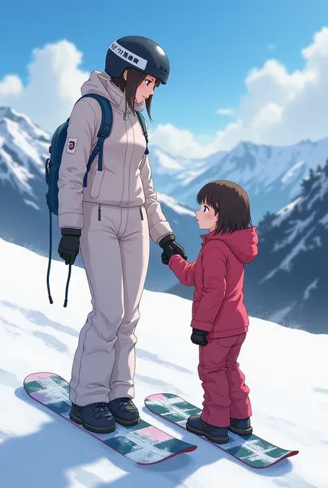  anime who are completely naked and snowboarding、Mother of a beautiful girl and her elementary school daughter 