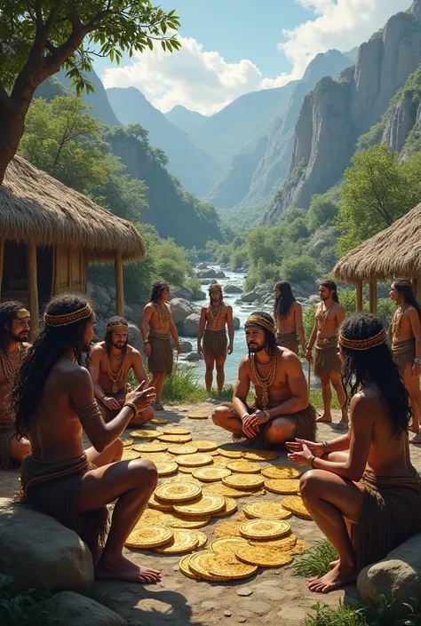 Ancient tribes exchangeing Bitcoin 