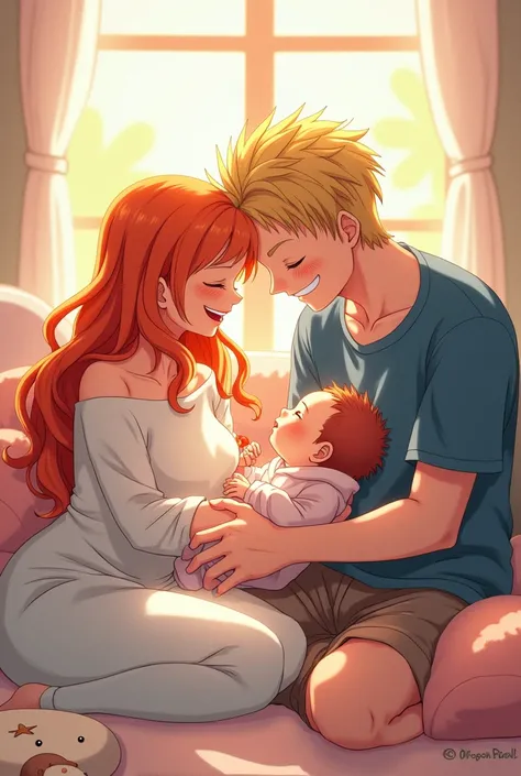 Nami from One Pierce and Gohan are happy their son was born