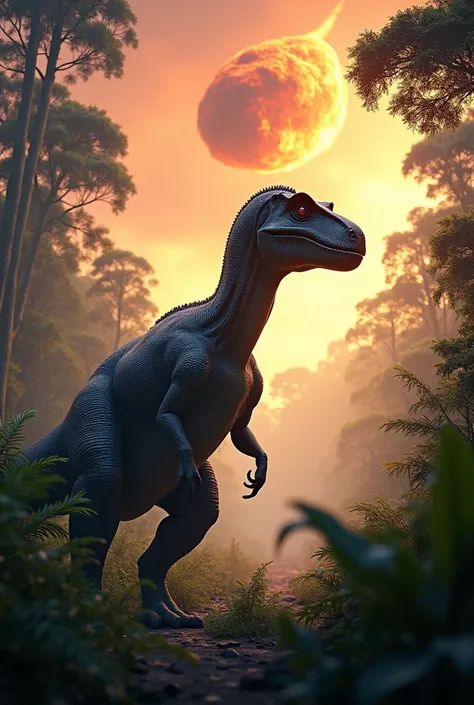 Dinosaur living and astroid incoming 