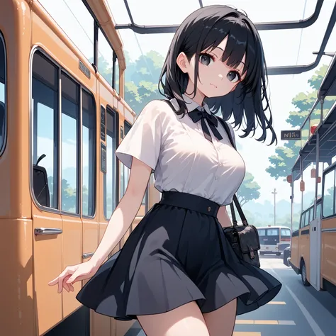  black hair,  beautiful eyes ,  clear eyes,  Bus Guide, Tour Conductor