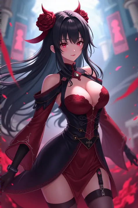  top quality,  Highest Masterpiece,  highest resolution， (Court Magician Woman _ Revenge of Seven), （battlefield_background）， smaller breasts，Magician Woman， anime style, （4K）, Alone， ((whole body)) ，  looking at camera,  Hyper Details , ( intricate detail...