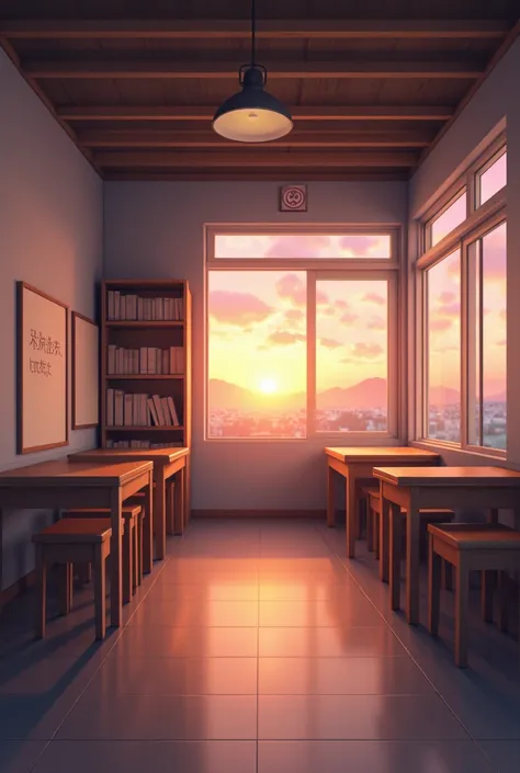 The Japanese-style club room does not have a Japanese sign to look like a Japanese high school. The room has a little bookshelf, a whiteboard and a table for 6 people. In the picture, there is no one to ask for a little more decoration, but not to lose the...