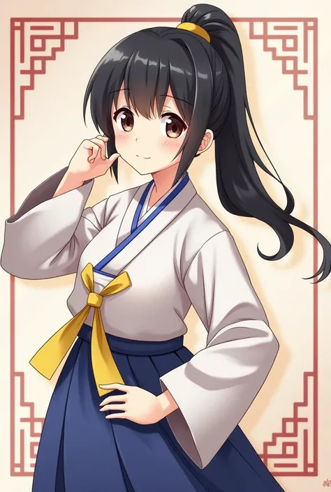 man 캐릭터, Hanbok,  Japanese anime pictures,  black hair, Bright expression, 1 person, adult,  cute face , Ponytail, man, 조선시대 Hanbok,  Traditional Korean Costumes,  Japanese anime pictures,  black hair, Bright expression, 1 person, adult, Ponytail, bangs,  ...