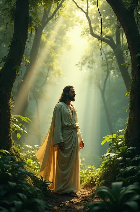 Jesus in the jungle alone