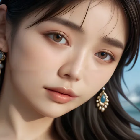 1girl, detailed face, beautiful detailed eyes, beautiful detailed lips, intricate detailed white background, (best quality,4k,8k,highres,masterpiece:1.2),ultra-detailed,(realistic,photorealistic,photo-realistic:1.37),sharp focus,physically-based rendering,...