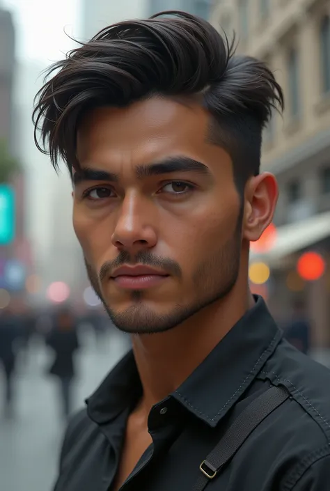 Make the photo of a 23-year-old Mexican boy from 2025 as realistic as possible 