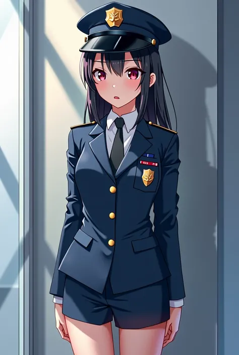 Police clothing, Komi Shouko, 1 girl, 