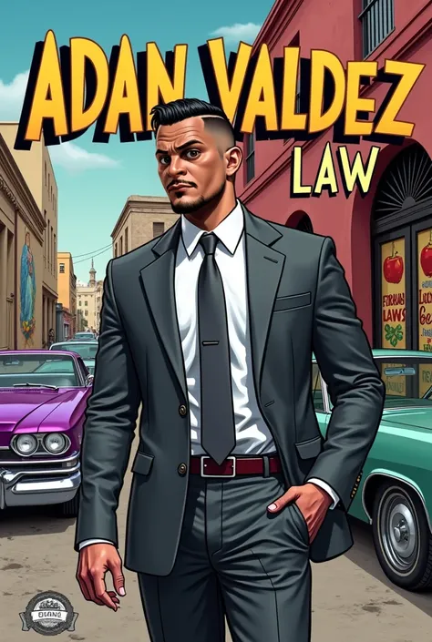 **Comic Book Cover Concept:**  ### **Overall Art Style** highly detailed comic book cover art style.### **General Layout:**= **Publisher Logo:**Top-left corner of the cover, logo should read "EPT".  - **Main Title:**The main title should read "ADAN VALDEZ ...