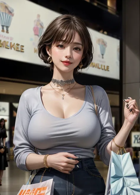 K-pop idol、(((  Masterpiece ))), ((  top quality)), ((   complex details )), (( surreal)), Strange Results  , ((Mature Woman:1.4)), perspective,   is high definition, Illustration,   1 girl, (( Big Breasts )),   perfect hands ,  Detailed Fingers ,   beauti...