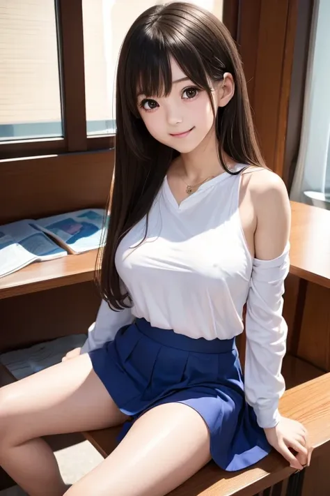 (8k、  RAW photos 、 top quality、  Masterpiece :1.2)、( realistic 、 realistic :1.37)、 High school students   、Fan angle、big breasts、Bust 100、   several people enjoy each other while doing very small things 、  super high resolution、  1 girl、、 browse viewers 、b...