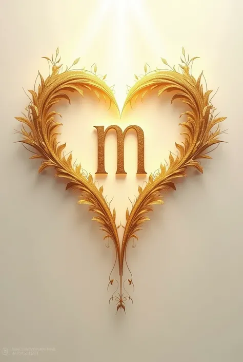 the letters WAHEGURU and M together forming a heart