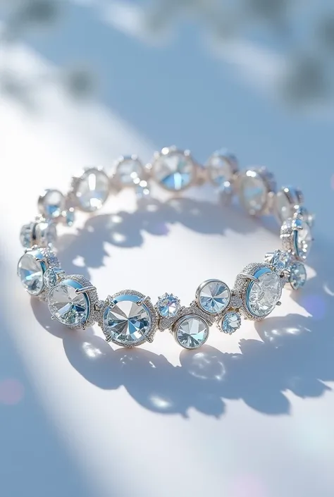 Create a unique profile picture for my tiktok account for my shop that will sell jewellery with crystal and we’ll offer unique design. Make it a bracelet that is aesthetic. No wording needed.