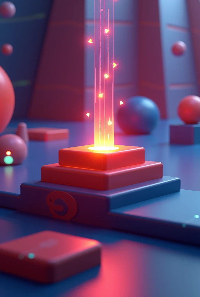 Create an eye-catching and vibrant thumbnail for a Blender tutorial on changing the pivot point of an object. Show a 3D object (like a cube or sphere) with the pivot point (orange dot) clearly visible. Highlight the pivot point with shape
 with glowing eff...