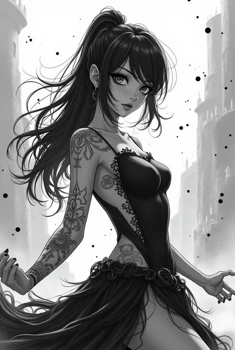 Hentai futanari manga black and white lolipai character