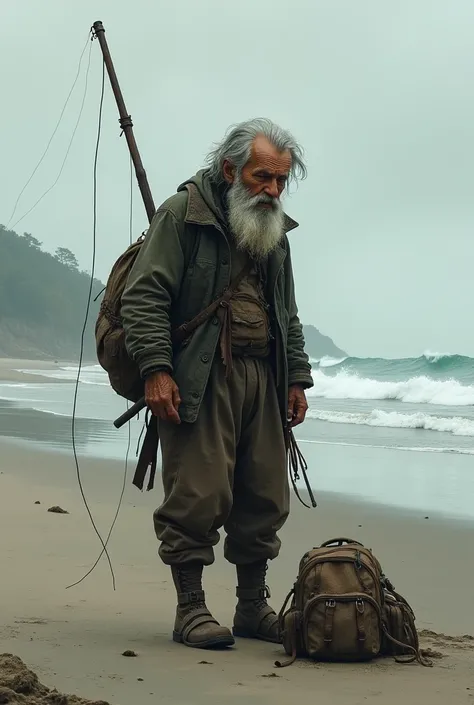 Homeless fisherman 