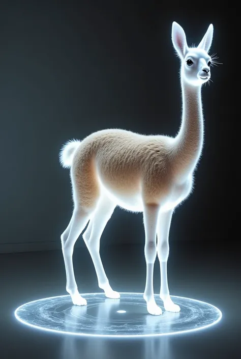  hologram of a, vicuna animal