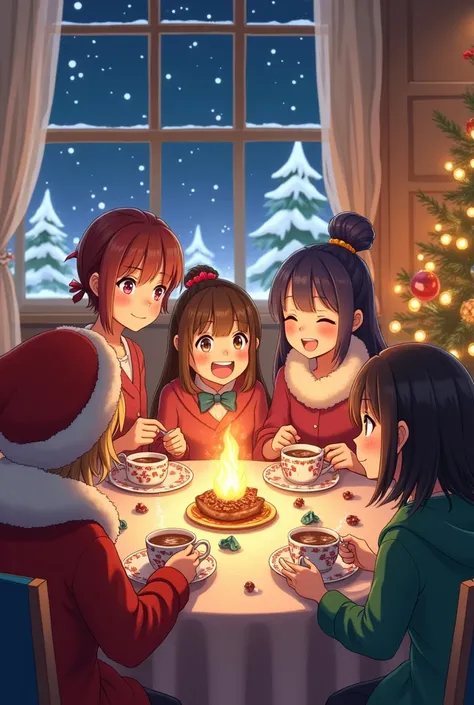 Friends at Christmas anime